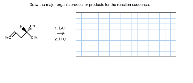 Solved Draw The Major Organic Product Or Products For The