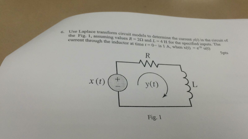 Solved Use Laplace Transform Circuit Models To Determine The | Chegg.com