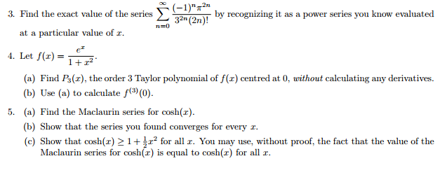 Solved Find the exact value of the series sigma^infinity | Chegg.com