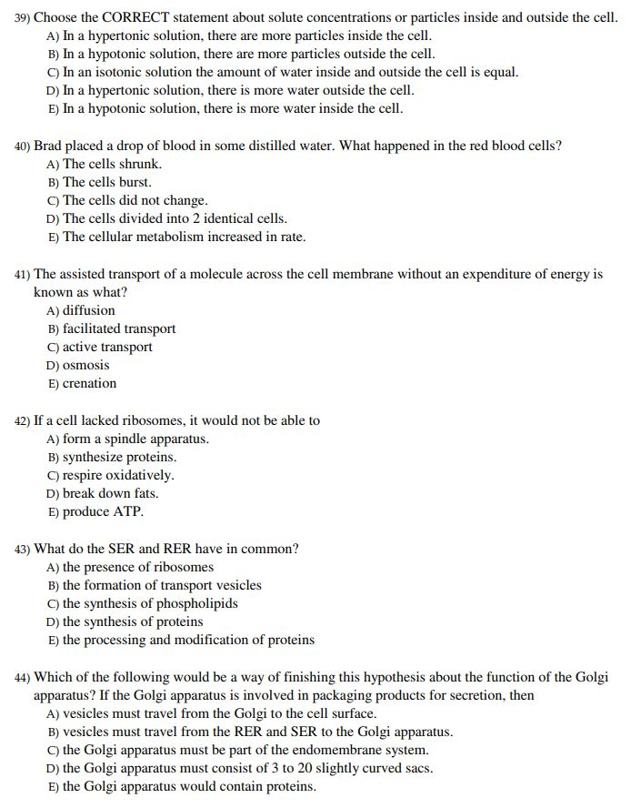 Solved 39) Choose the CORRECT statement about solute | Chegg.com