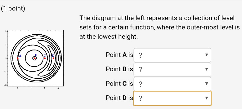 Solved (1 point) The diagram at the left represents a | Chegg.com