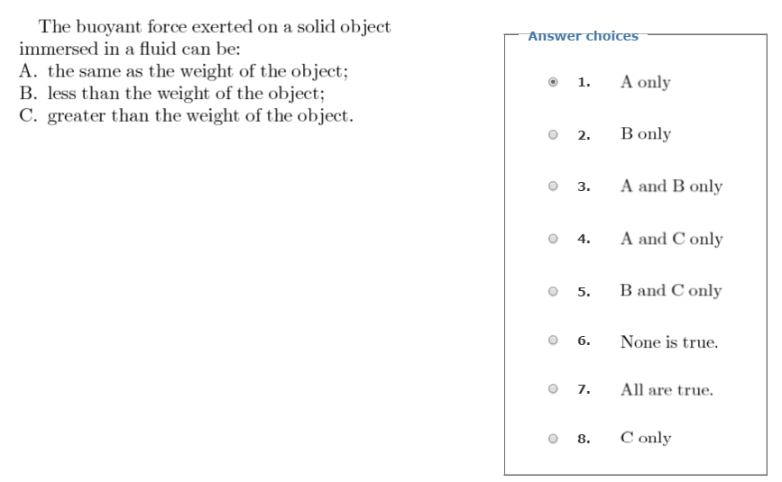 Solved The Buoyant Force Exerted On A Solid Object Immersed Chegg Solved The Buoyant Force Exerted On A Solid Object Immersed Chegg