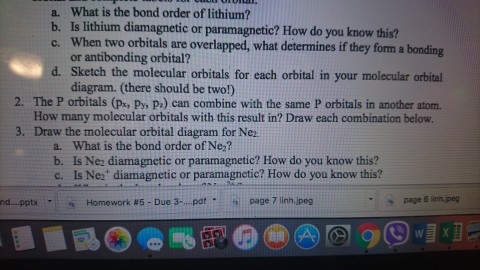 Lithium Bond Order