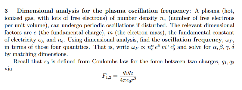 Solved A plasma (hot, ionized gas, with lots of free | Chegg.com