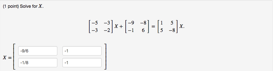 8 3 x 1 )= 5x 9