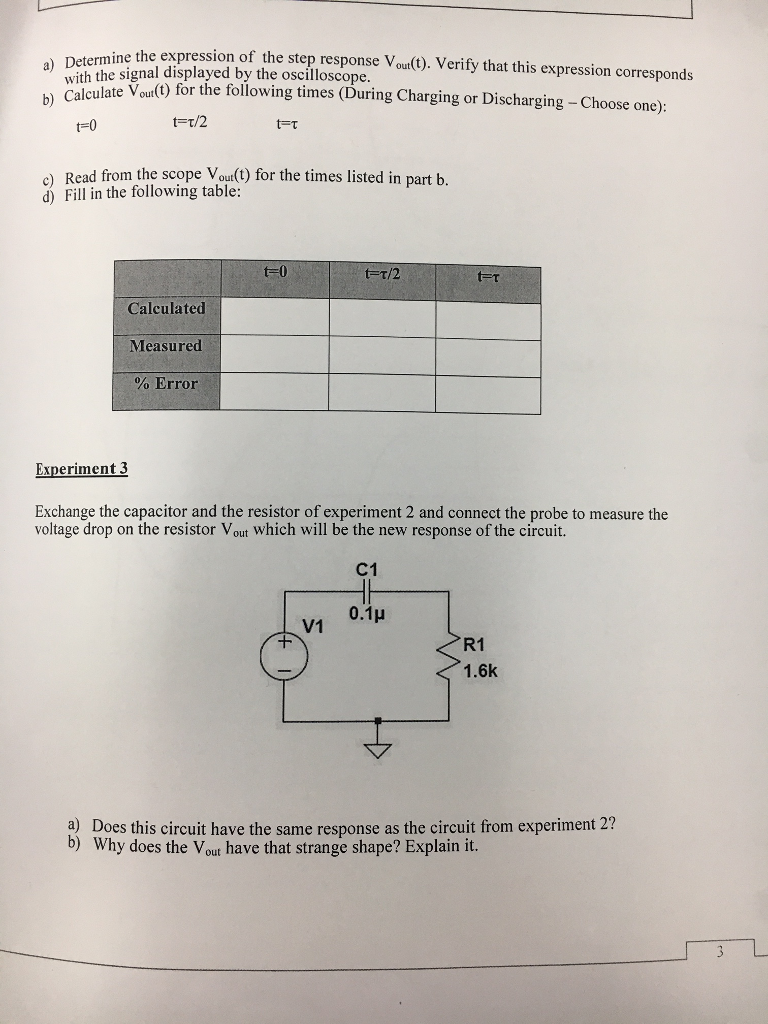 Solved Name Section RC ANALYSIS OBJECTIVE 1. 2. To