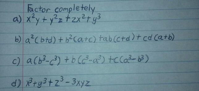 Solved Factor Completely 2 Chegg