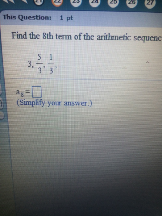 solved-find-the-8th-term-of-the-arithmetic-sequence-3-5-3m-chegg