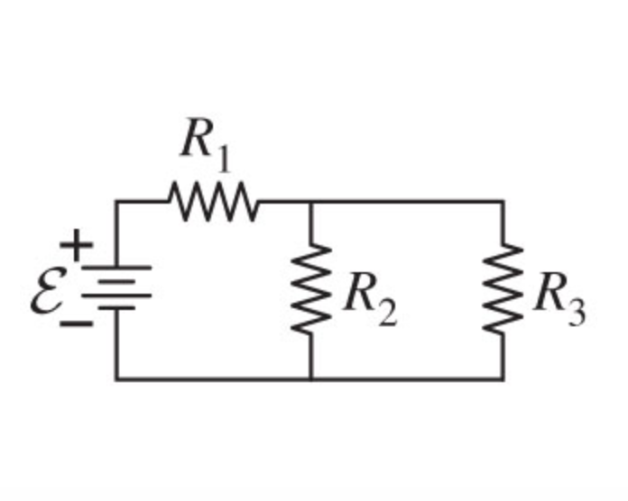 Solved If ε = 9.0 V , R1 = 110 Ω , R2 = 250 Ω , and R3 = | Chegg.com