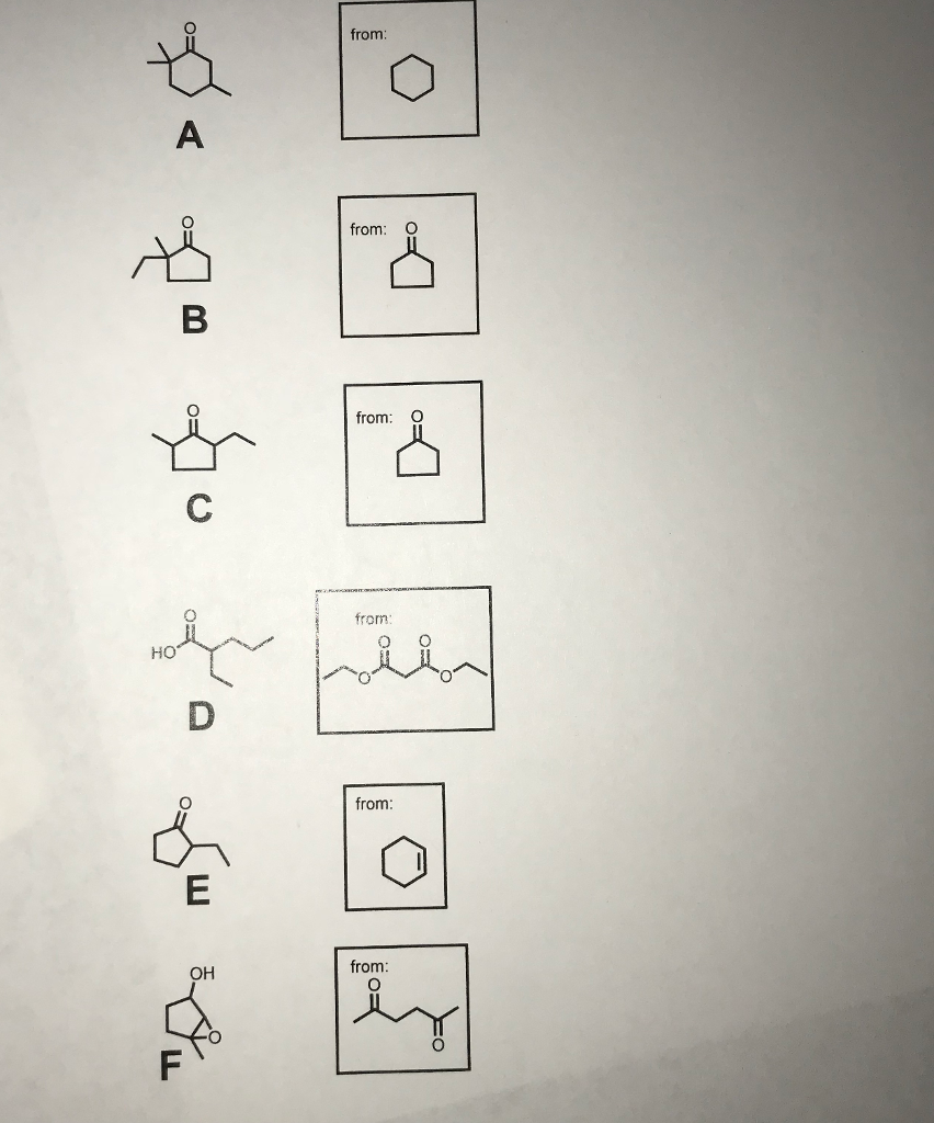 Solved Synthesize The Following Compounds From The Given | Chegg.com