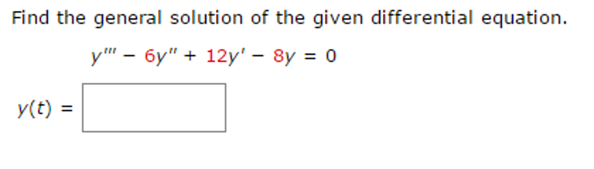 Solved Find the general solution of the given differential | Chegg.com
