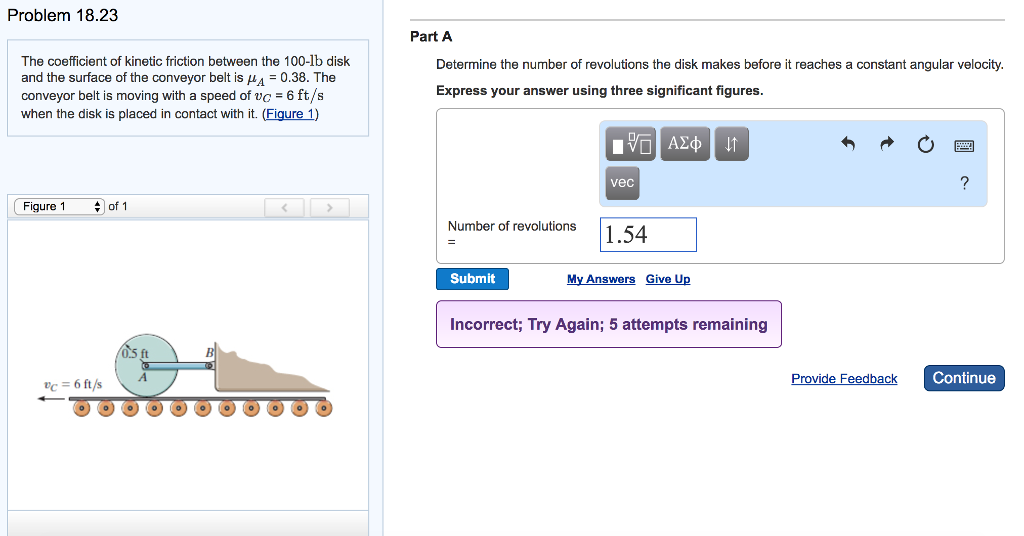 Solved The coefficient of kinetic friction between the | Chegg.com
