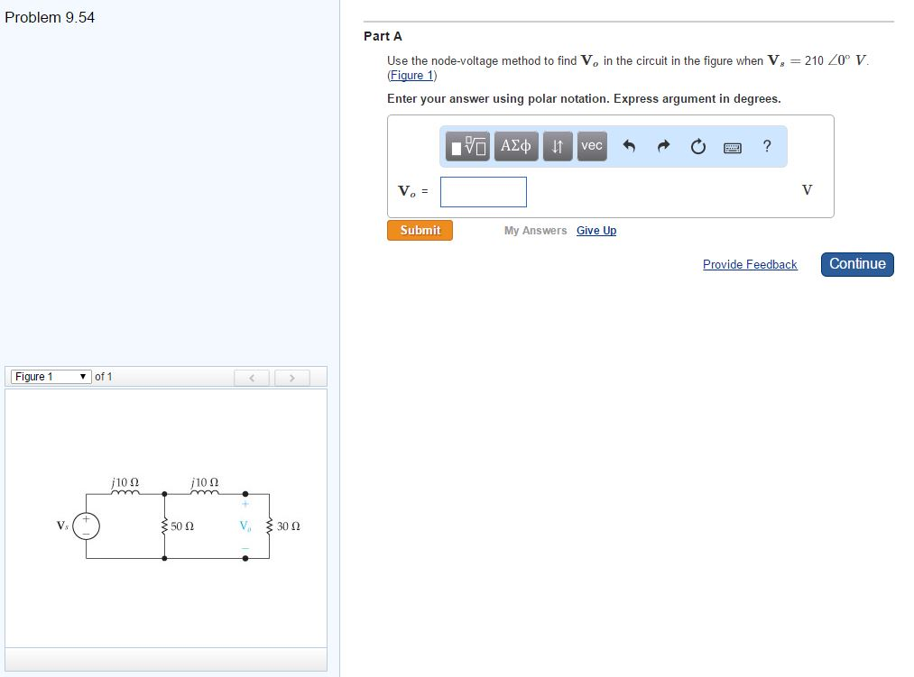 Solved Problem 9.54 Part A Use the node-voltage method to | Chegg.com