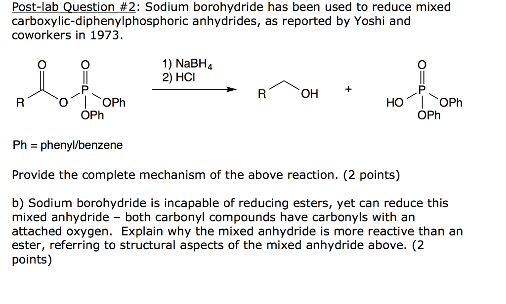 borohydride reduction 2 carbomethoxytropinone