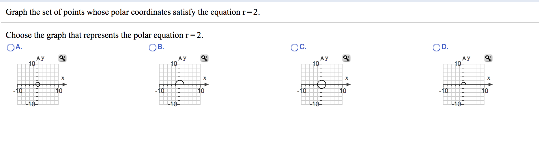 Solved graph the set of points whose polar coordinates chegg