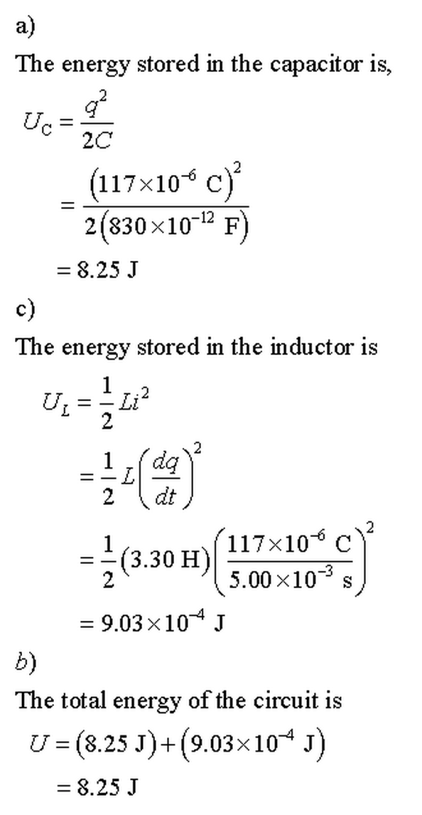 Solved An LC circuit like that in the figure below consists | Chegg.com