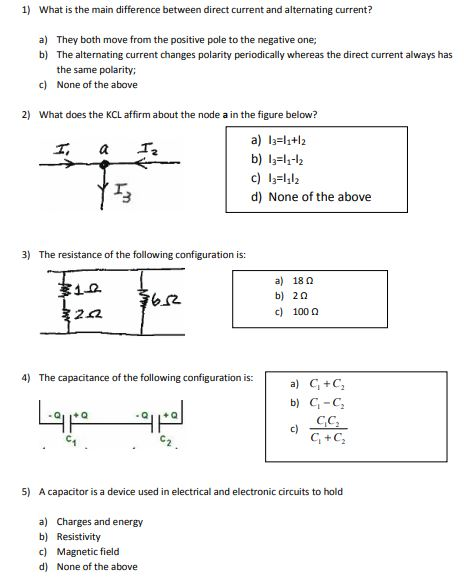 Solved 1) What is the main difference between direct current | Chegg.com