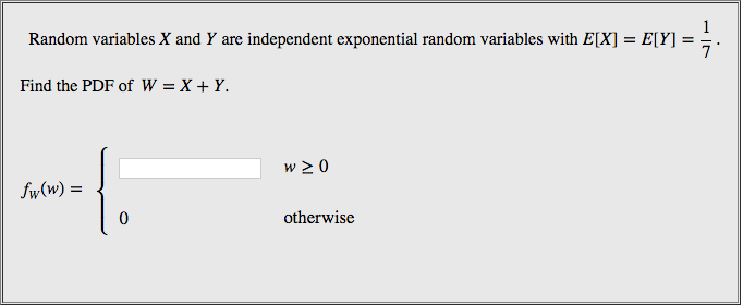 Solved Random variables X and Y are independent exponential | Chegg.com