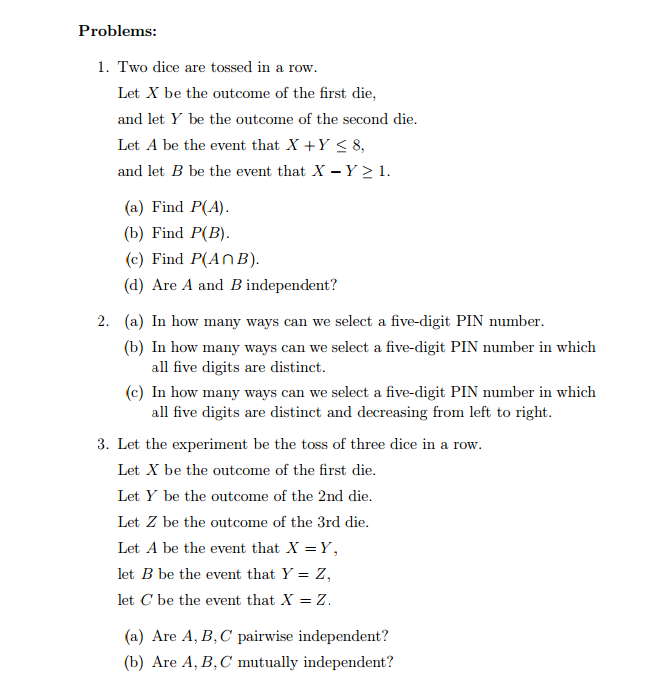 Solved PROBABILITY AND STATISTICS: | Chegg.com