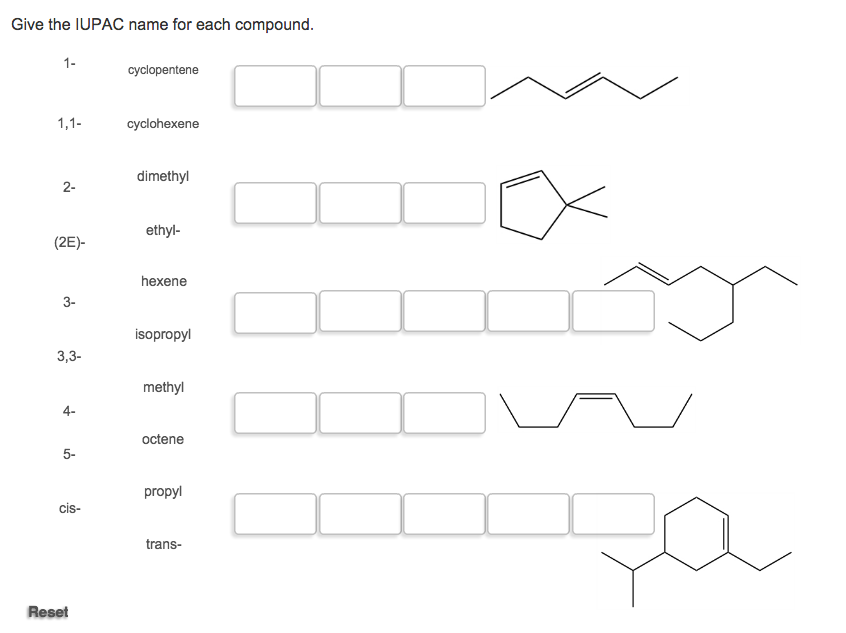 Solved Give The IUPAC Name For Each Compound. | Chegg.com