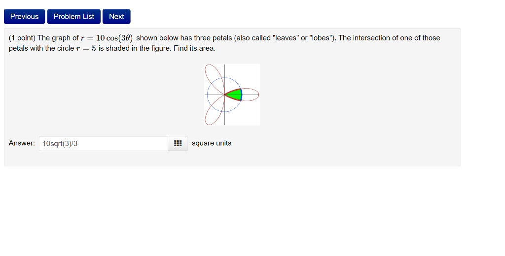 solved-the-graph-of-r-10-cos-3-theta-shown-below-has-chegg