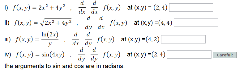 Partial on sale differentiation calculator