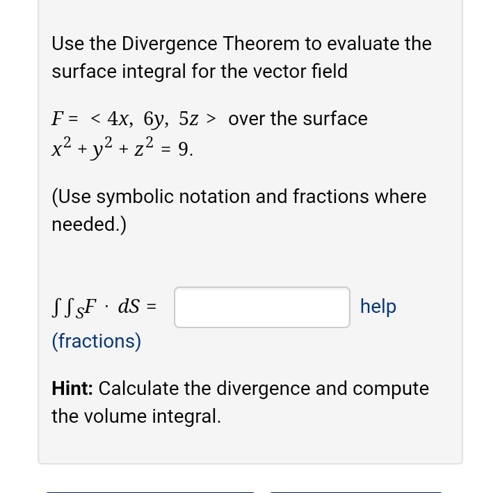 Solved Use the Divergence Theorem to evaluate the surface | Chegg.com