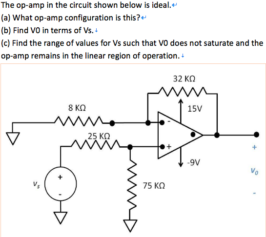 Solved The op-amp in the circuit shown below is ideal. What | Chegg.com