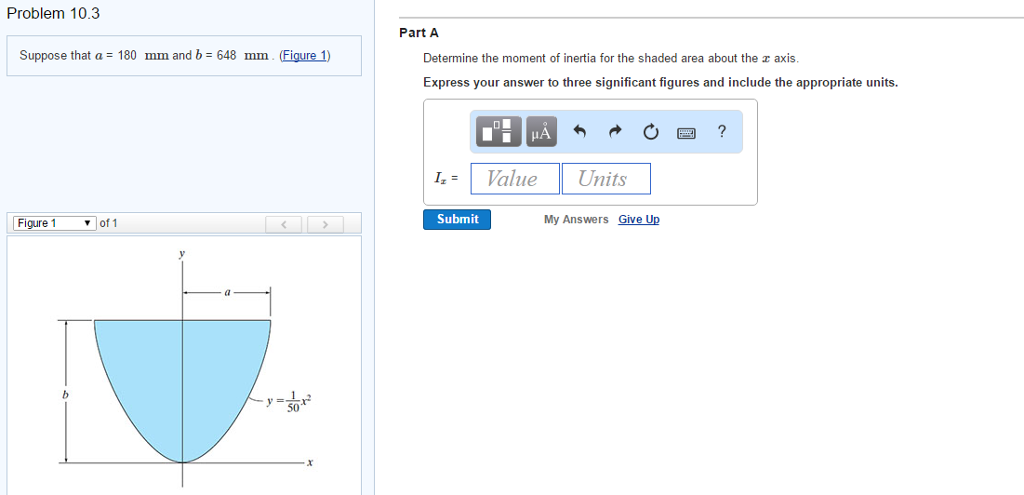 Solved Suppose that a = 180 mm and b = 648 mm. (Figure 1) | Chegg.com