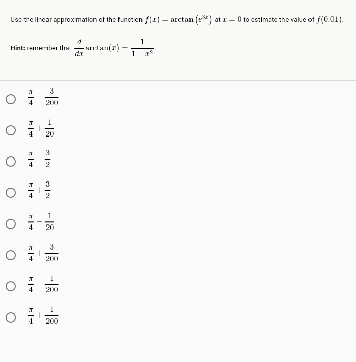 Solved Use the linear approximation of the function f(x) = | Chegg.com