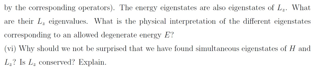 Solved By The Corresponding Operators The Energy