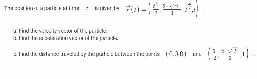 Solved The position of a particle at time t is given by r(t) | Chegg.com