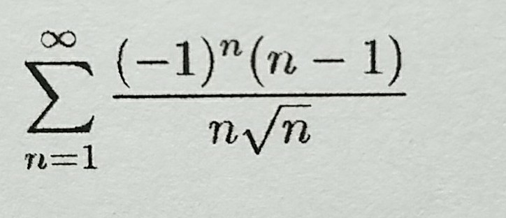 Solved oO (-1)n(n-1) | Chegg.com