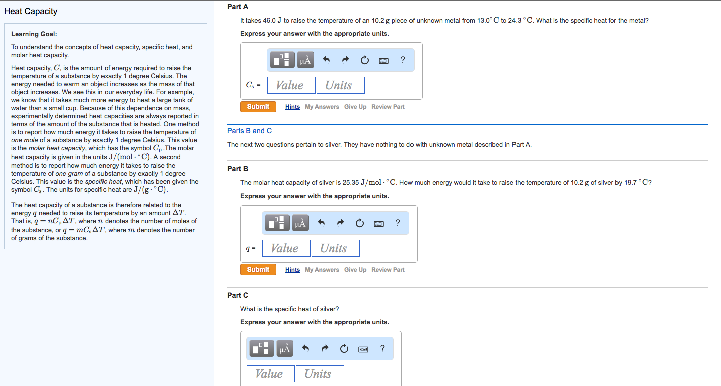 Solved Calorimetry A calorimeter is an insulated device in