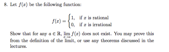 Solved Let f(x) be the following function: f (x)={1, if x | Chegg.com