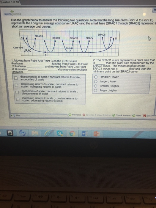Solved use the graph below to answer the following two | Chegg.com image.