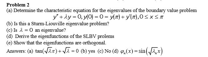 Solved Determine the characteristic equation for the | Chegg.com