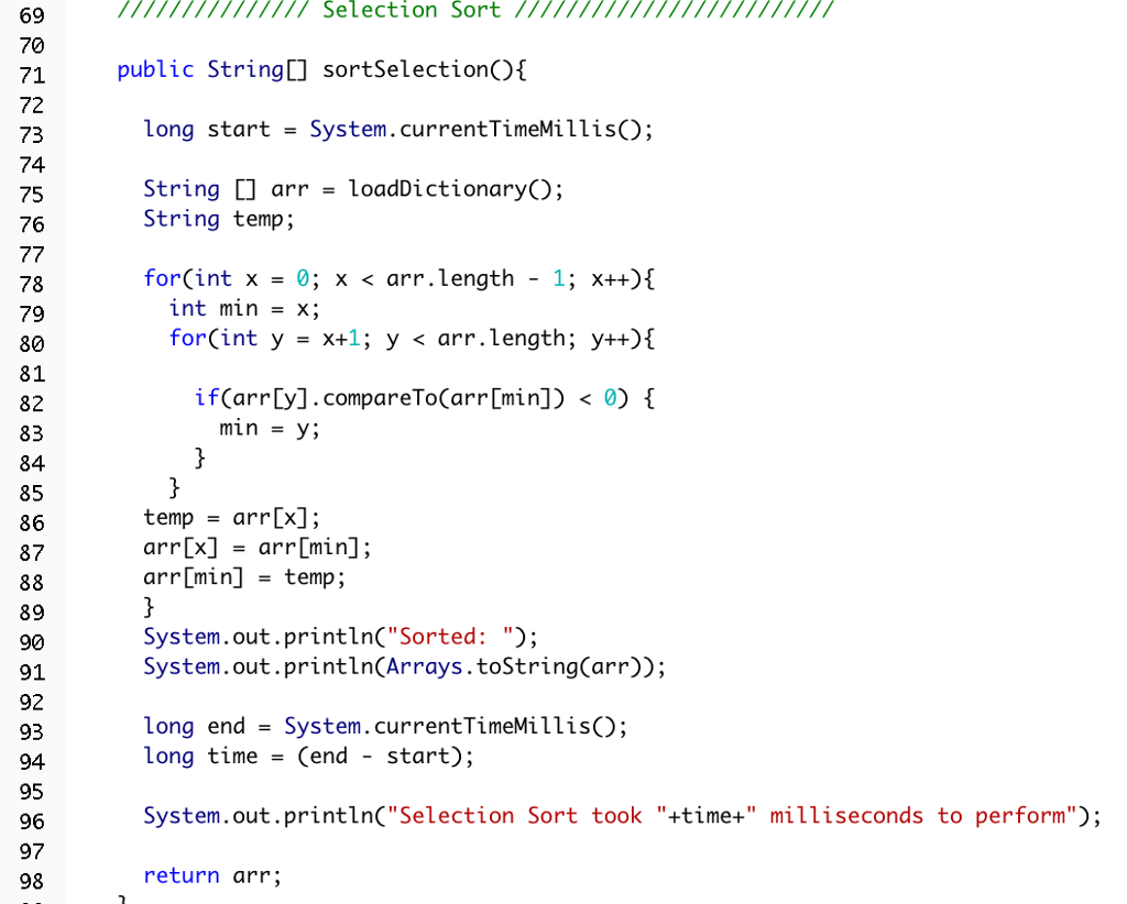 Solved How do I implement a Java method that counts the | Chegg.com