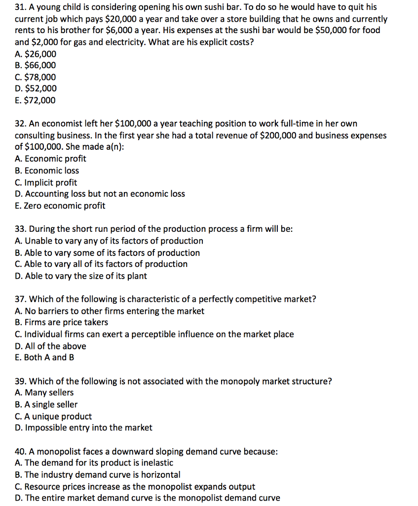 Solved Also, explain why you chose that answer (one or two | Chegg.com