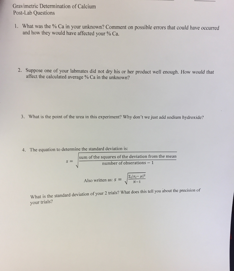 gravimetric-determination-of-calcium-post-lab-chegg