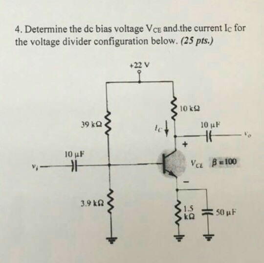 solved-4-determine-the-de-bias-voltage-vce-and-the-current-chegg