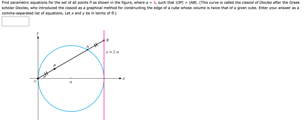 Solved Find parametric equations for the set of all points P | Chegg.com