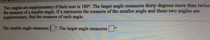 solved-two-angles-are-supplementary-if-their-sum-is-180-chegg