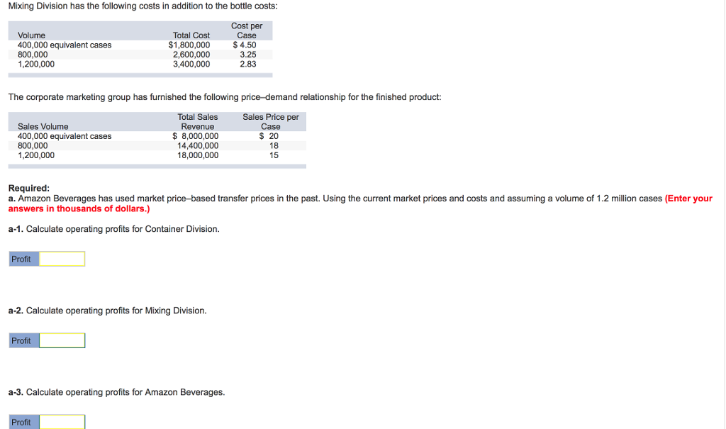 Solved Amazon Beverages produces and bottles a line of soft