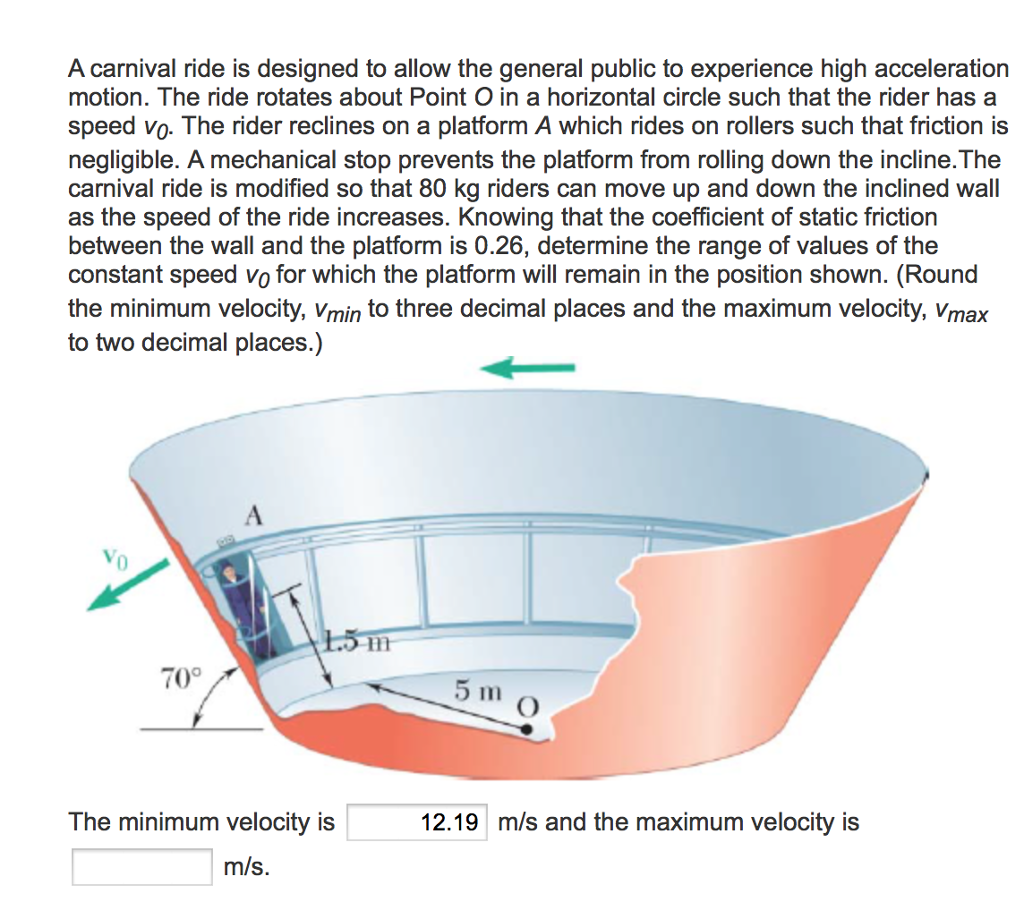 Solved A carnival ride is designed to allow the general | Chegg.com