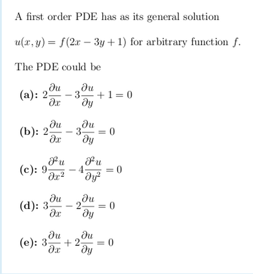 partial differential equations solved problems
