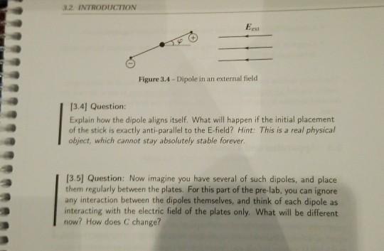 Solved I 13.1] Question: Describe the electric field lines | Chegg.com