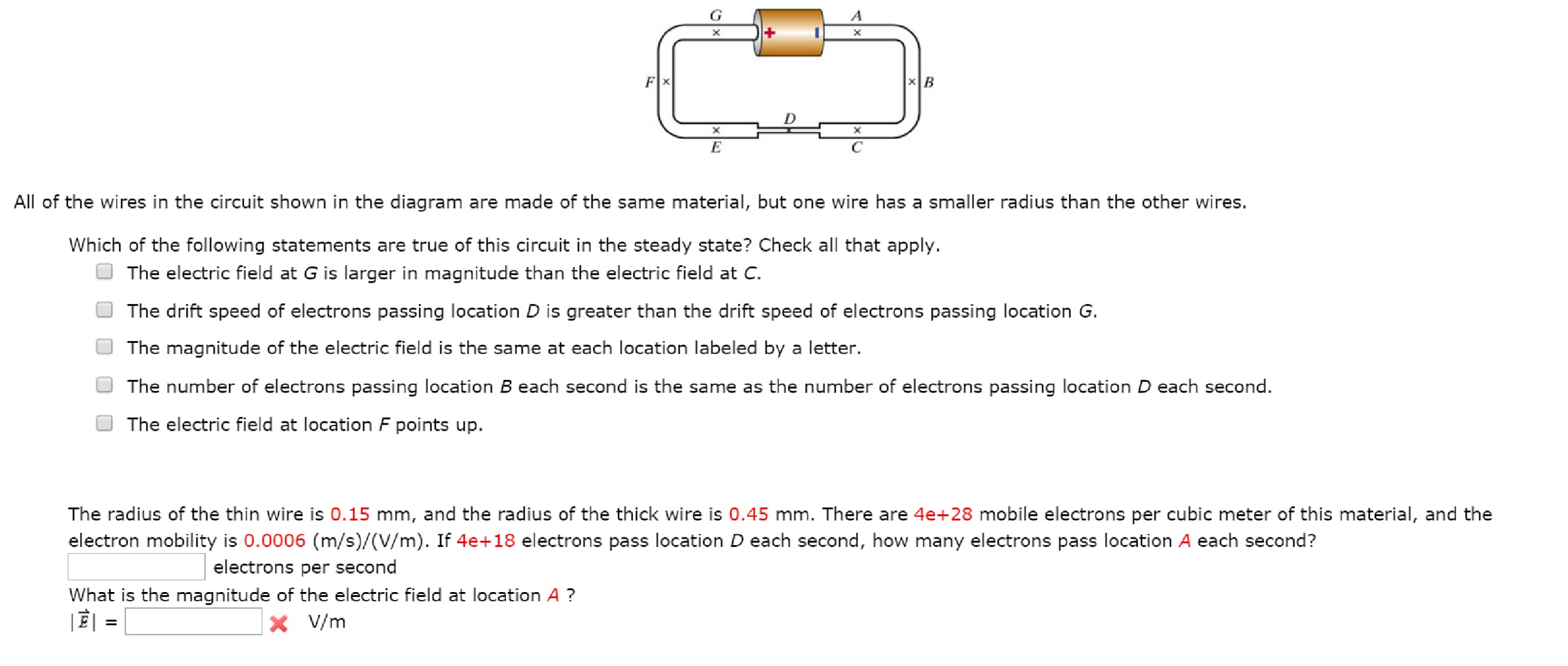 Solved All of the wires in the circuit shown in the diagram