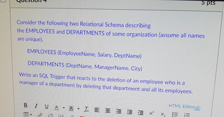 Solved SQL Consider the following two Relational Schema | Chegg.com