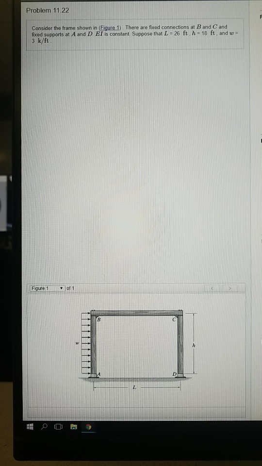 Solved Problem 11.22 Consider the frame shown in (Figure 1). | Chegg.com